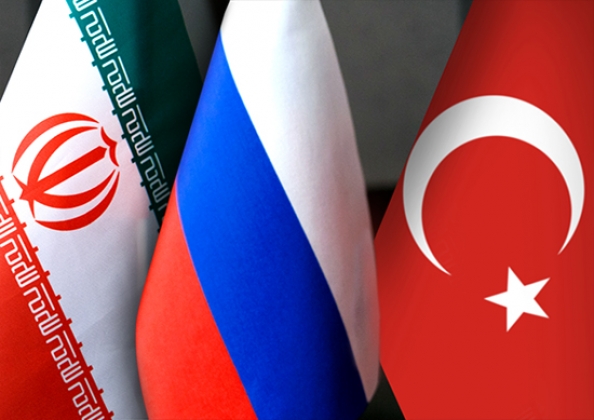 Turkey-Iran-Russia flags