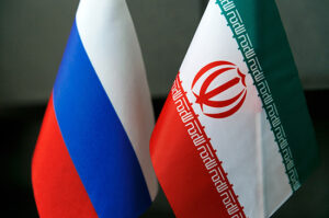 Russia Iran flags