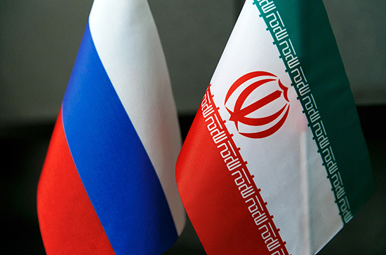 Russia Iran flags